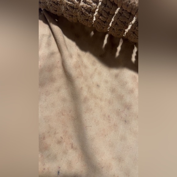 🥂Vintage 1970s macramé w/ wooden handle *HANDMADE* boho bag - Picture 7 of 9